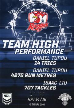 2022 NRL Traders - High Performance Team Priority #HPTP14 Sydney Roosters Back
